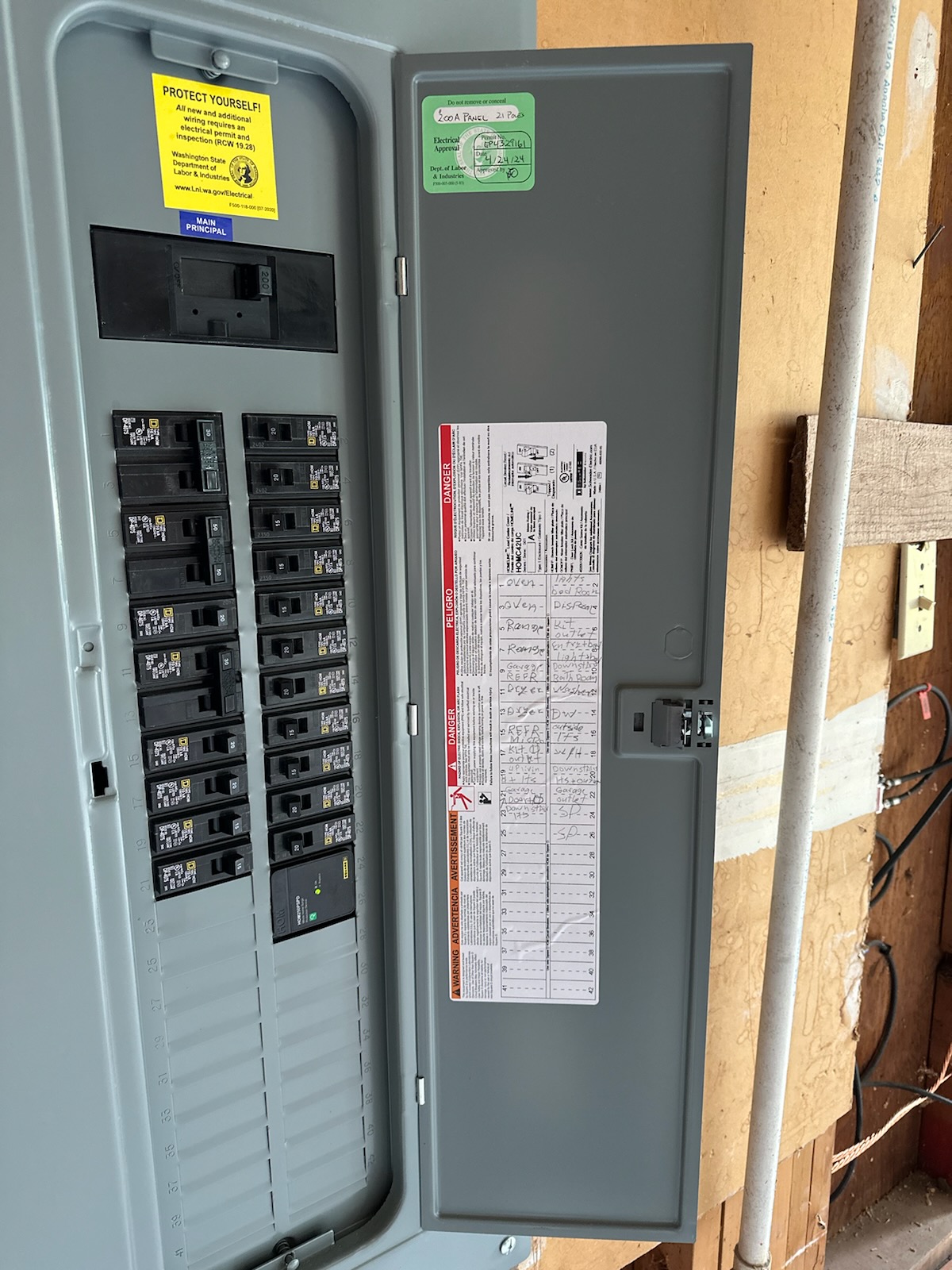 Electrical panel upgrade by licensed electrician in Gig Harbor WA